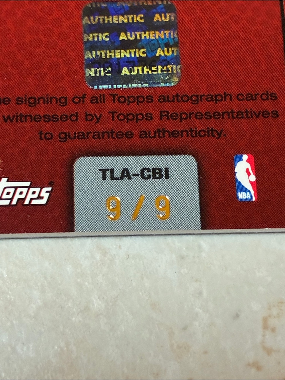 Chauncey Billups Team Logo Autographed Basketball Card - Picture 10 of 10